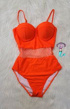 Load image into Gallery viewer, Mermaid Tangerine One Piece

