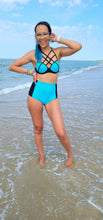 Load image into Gallery viewer, Mermaid high waisted bikini
