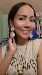 Vintage gold earrings