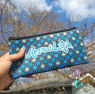 Mermaid scales clutch bag
