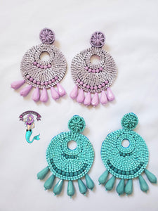 Mermaid colors earrings