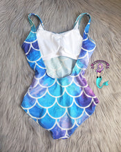 Load image into Gallery viewer, Mermaid colors onepiece swimsuit
