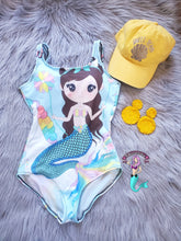 Load image into Gallery viewer, Girly Mermaid onepiece swimsuit
