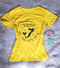 Load image into Gallery viewer, Be a Mermaid and make some waves t-shirt
