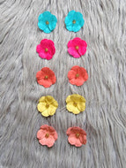 mermaid flower earrings