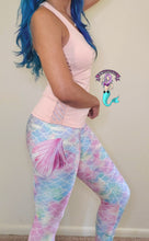 Load image into Gallery viewer, Pink Mermaid tail leggings
