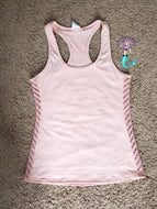 Light pink tank top open sides