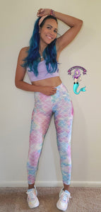Pink Mermaid tail leggings