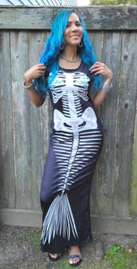 Mermaid skeleton dress