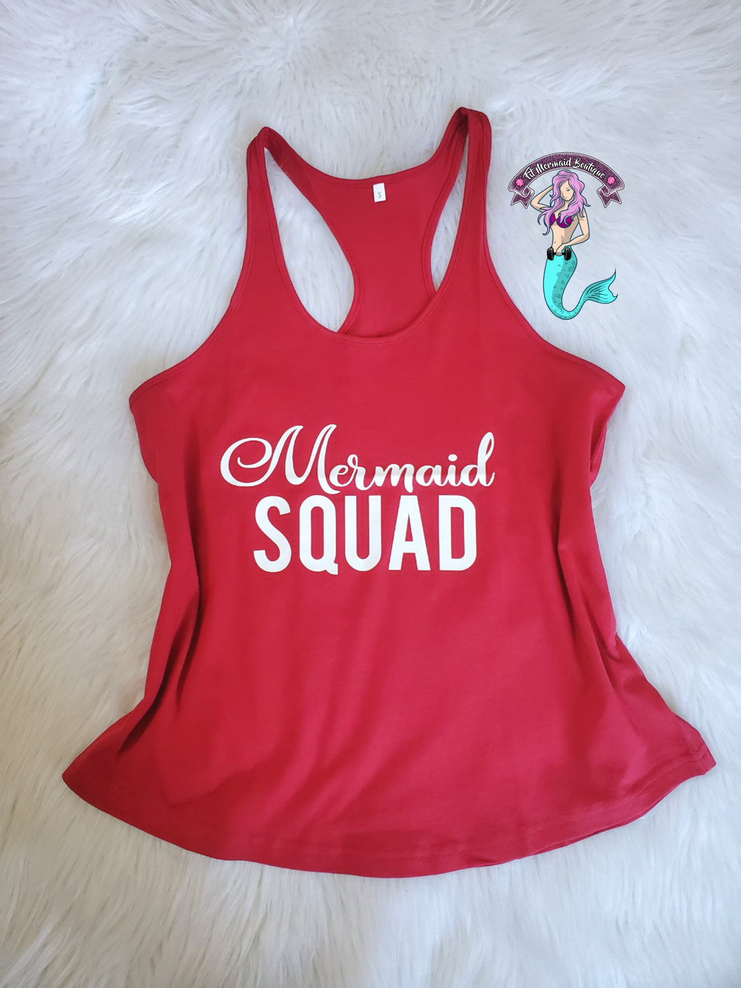 Mermaid squad tank top