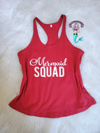 Mermaid squad tank top