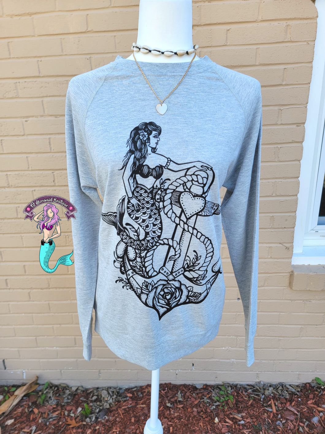 Mermaid Sweatshirt (Gray)