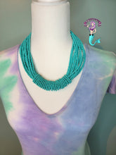 Load image into Gallery viewer, Mermaid colors necklace + earrings set
