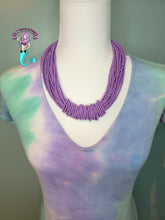 Load image into Gallery viewer, Mermaid colors necklace + earrings set
