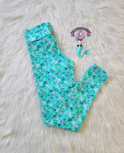 Mermaid aqua leggings