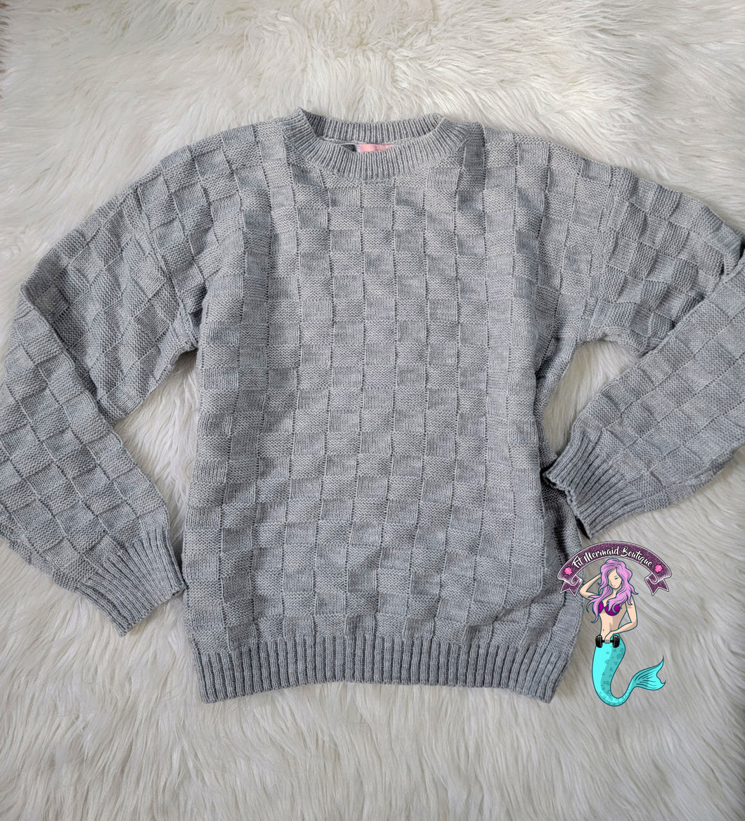 Gray sweater