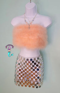 Mermaid scale mini skirt
